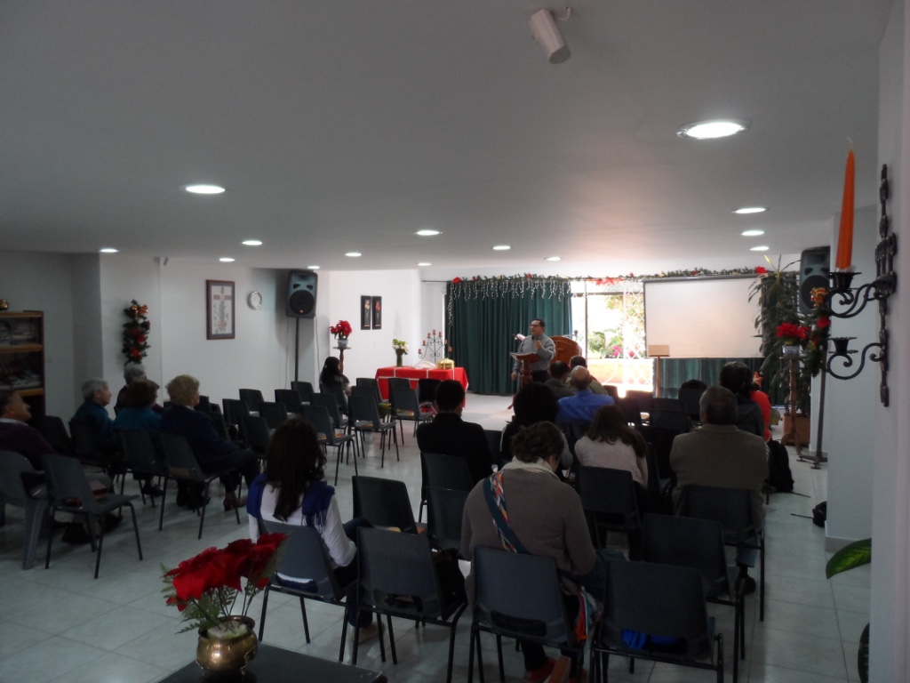 Attendance was a little low, as December and January are vacation months here in Colombia